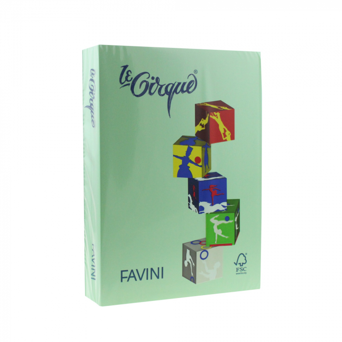 CARTON COLOR 160G/MP A4 107 VERDE DESCHIS FAVINI  [1]