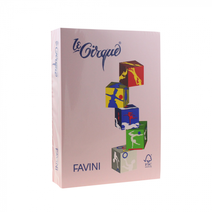 CARTON COLOR 160G/MP A4 108 ROZ FAVINI  [1]