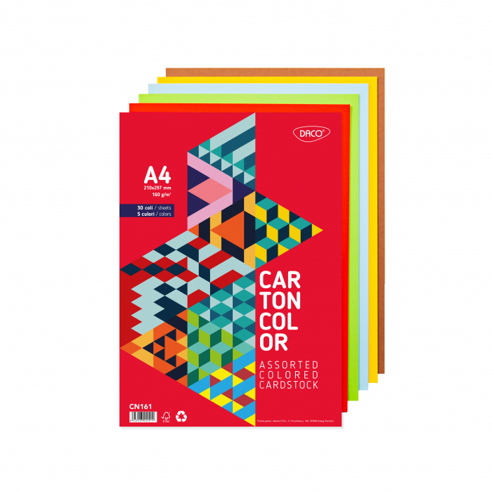 CARTON COLOR CN161  A4  30 COLI  5 CUL. DACO 160G/MP [1]