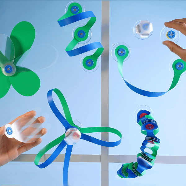 Clixo® joc magnetic de construit - Arta pe geam (24 piese) [2]