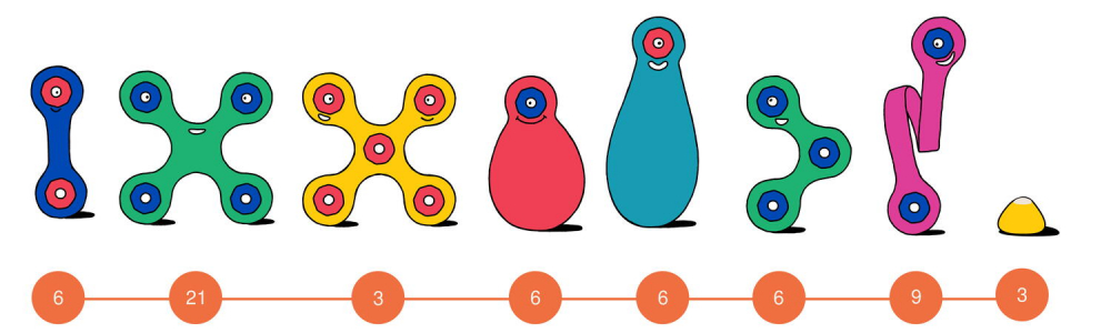 Clixo® joc magnetic de construit - Super Curcubeu (60 piese) [8]