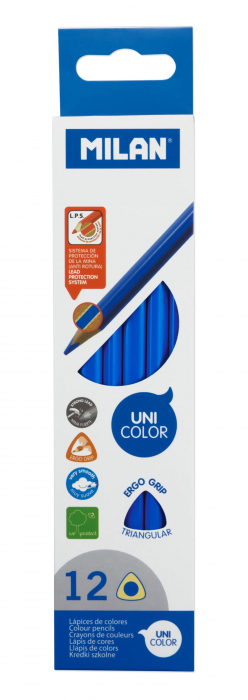 CREION COLOR UNICOLOR SET 12 MILAN ALBASTRU 0722314912 [1]