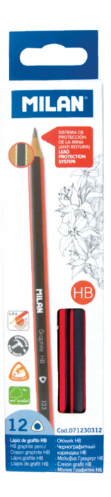 CREION GRAFIT HB TRIUNGHIULAR CU RADIERA MILAN 0712370312 [1]