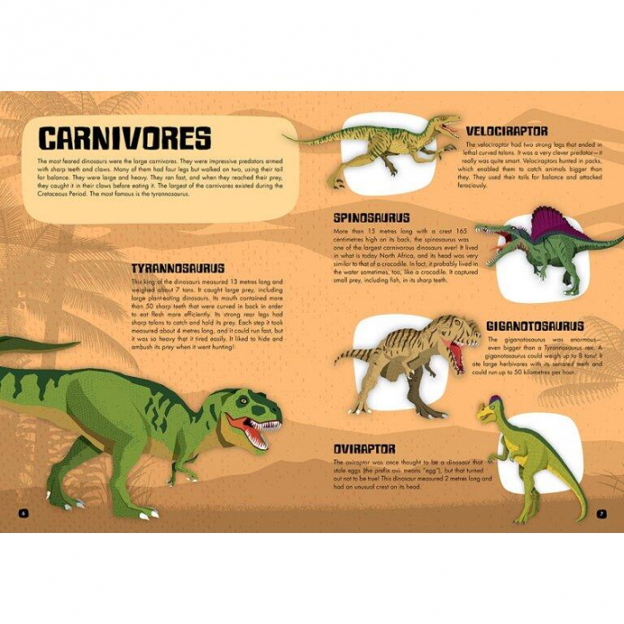 Cunoaste si exploreaza - Puzzle Lumea dinozaurilor (200 piese) [5]