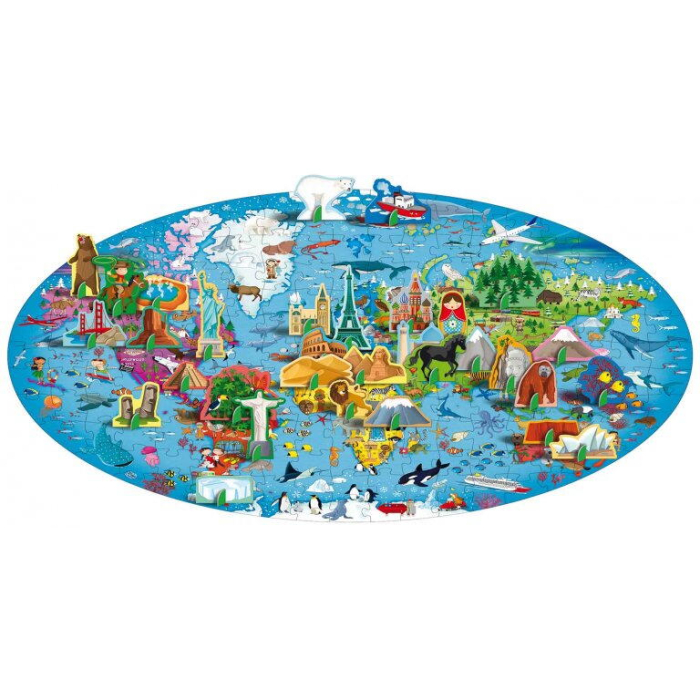 Cunoaste si exploreaza - Puzzle Planeta Pamant (200 piese) [1]