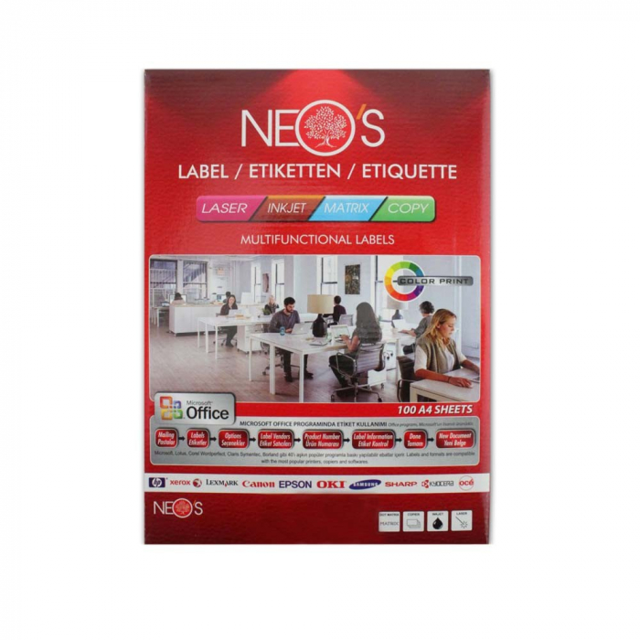 ETICHETE AUTOADEZIVE A4 8/COALA 100 COLI/TOP LD 2374-4 [1]