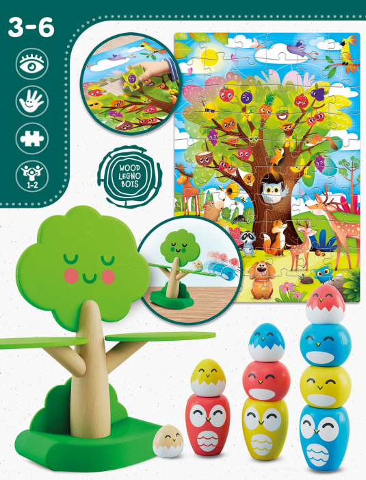 Joc de echilibru  Montessori - Pasarele vesele [3]