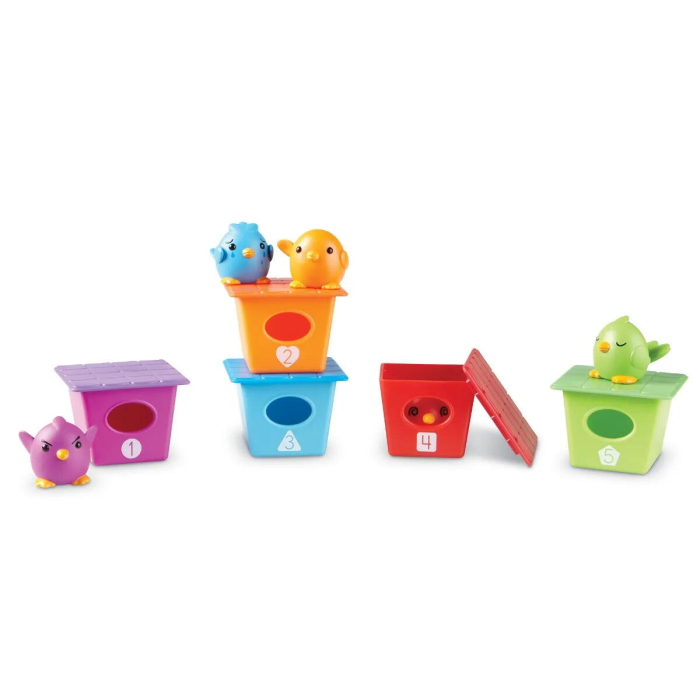 Joc de sortat si numarat - Casutele pasarelelor [3]