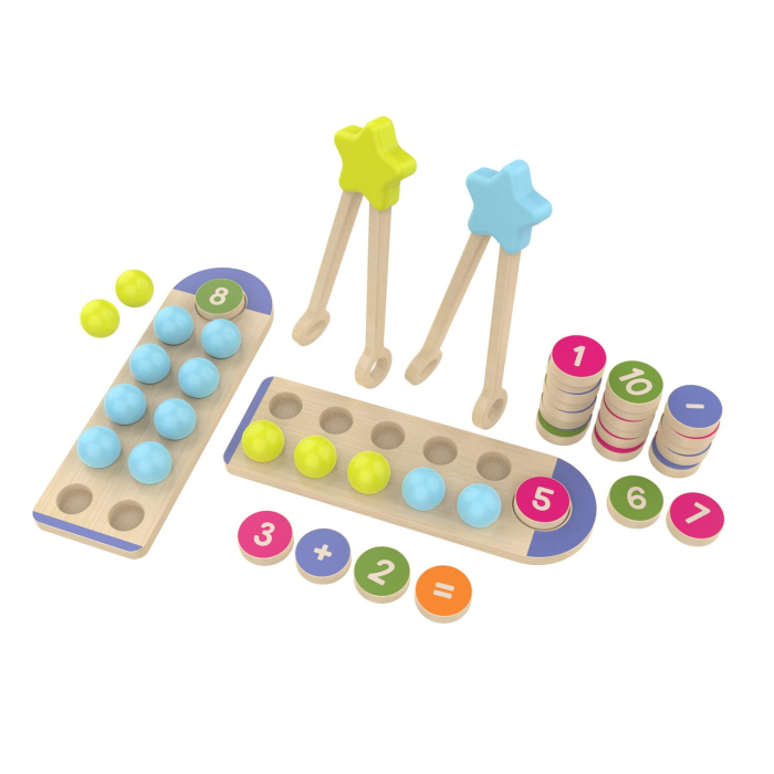 Joc din lemn - Numara si potriveste [3]