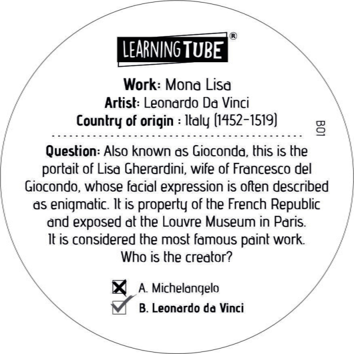 Joc Learning Tube®  - Marii artisti ai lumii [3]