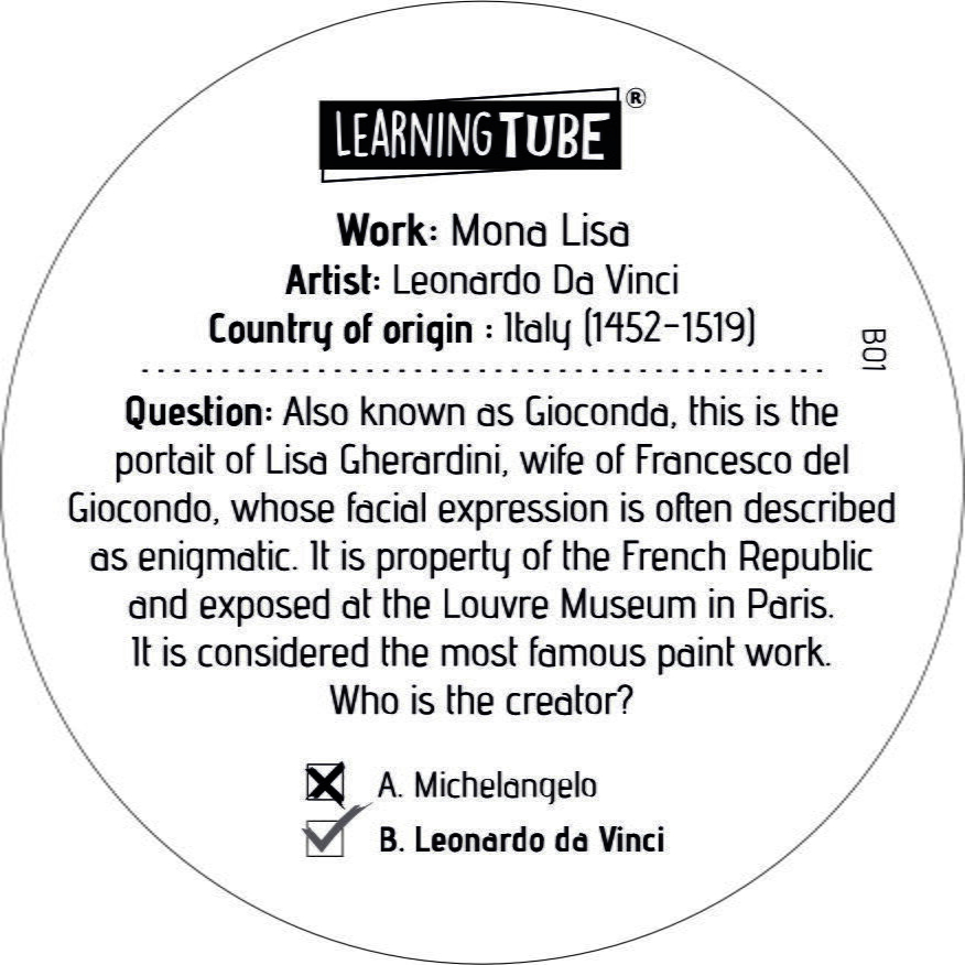 Joc Learning Tube®  - Marii artisti ai lumii [3]