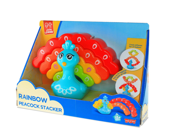 Jucarie de stivuit - Paun colorat [1]