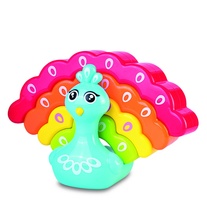 Jucarie de stivuit - Paun colorat [3]