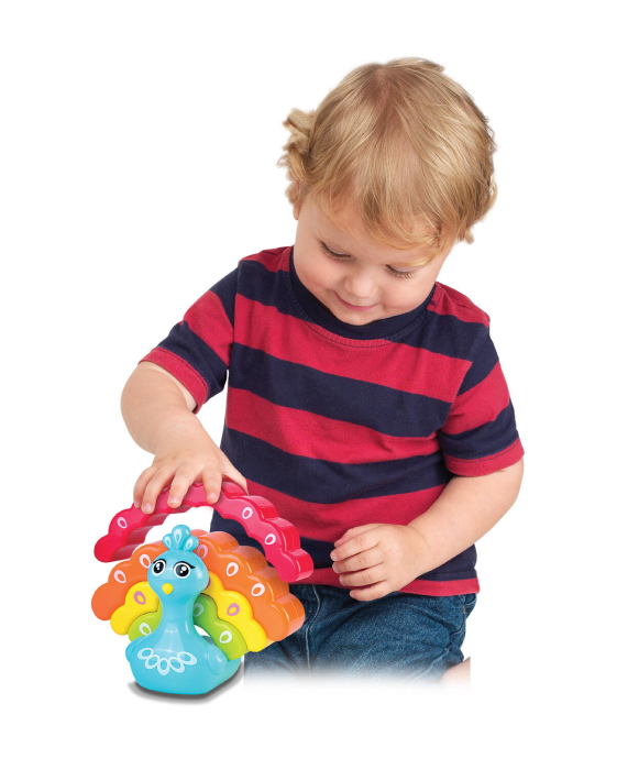 Jucarie de stivuit - Paun colorat [4]