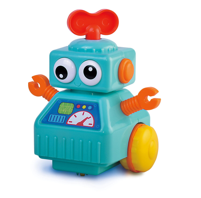 Jucarie interactiva - Robotel cu cheita (albastru) [3]