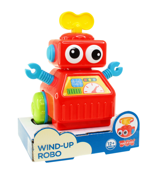 Jucarie interactiva - Robotel cu cheita (rosu) [3]