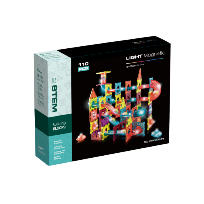 Labirintul meu magnetic cu lumini - 110 piese (7.5 cm) [1]