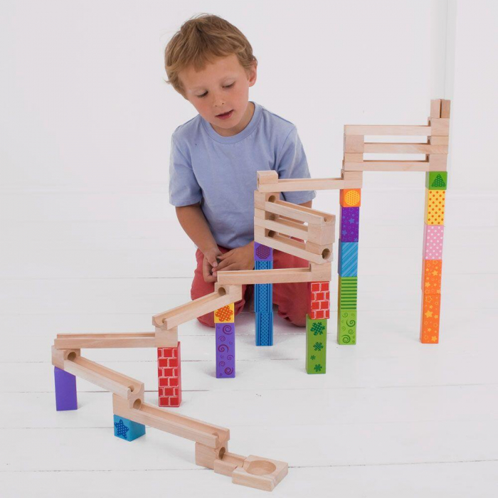 Marble Run din lemn [9]