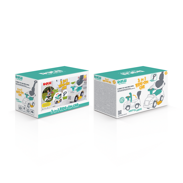 Masinuta 3 in 1 - Ride on Pastel [5]