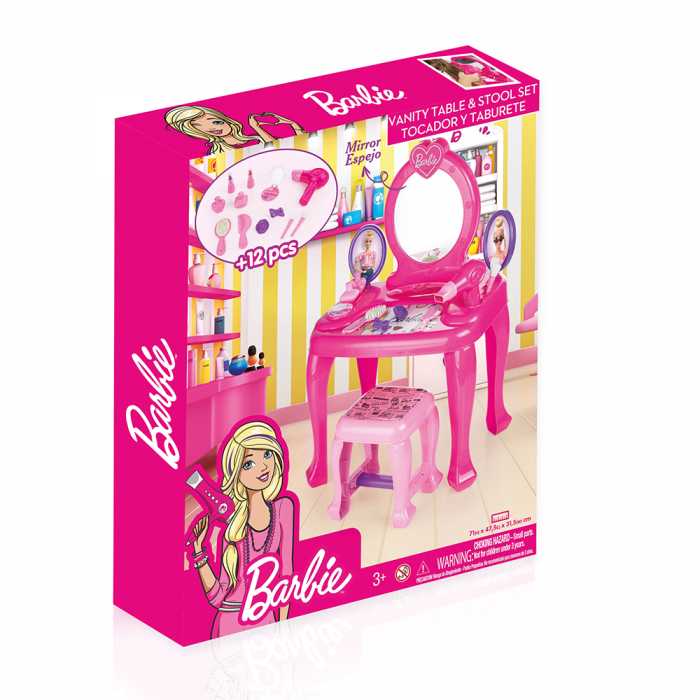 Masuta de toaleta cu scaun - Barbie [7]