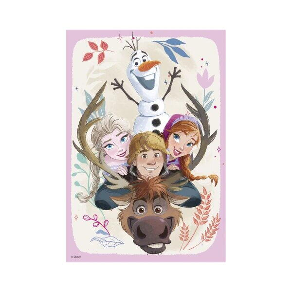 Puzzle 2 in 1 - Anna si Elsa (2 x 77 piese) [4]