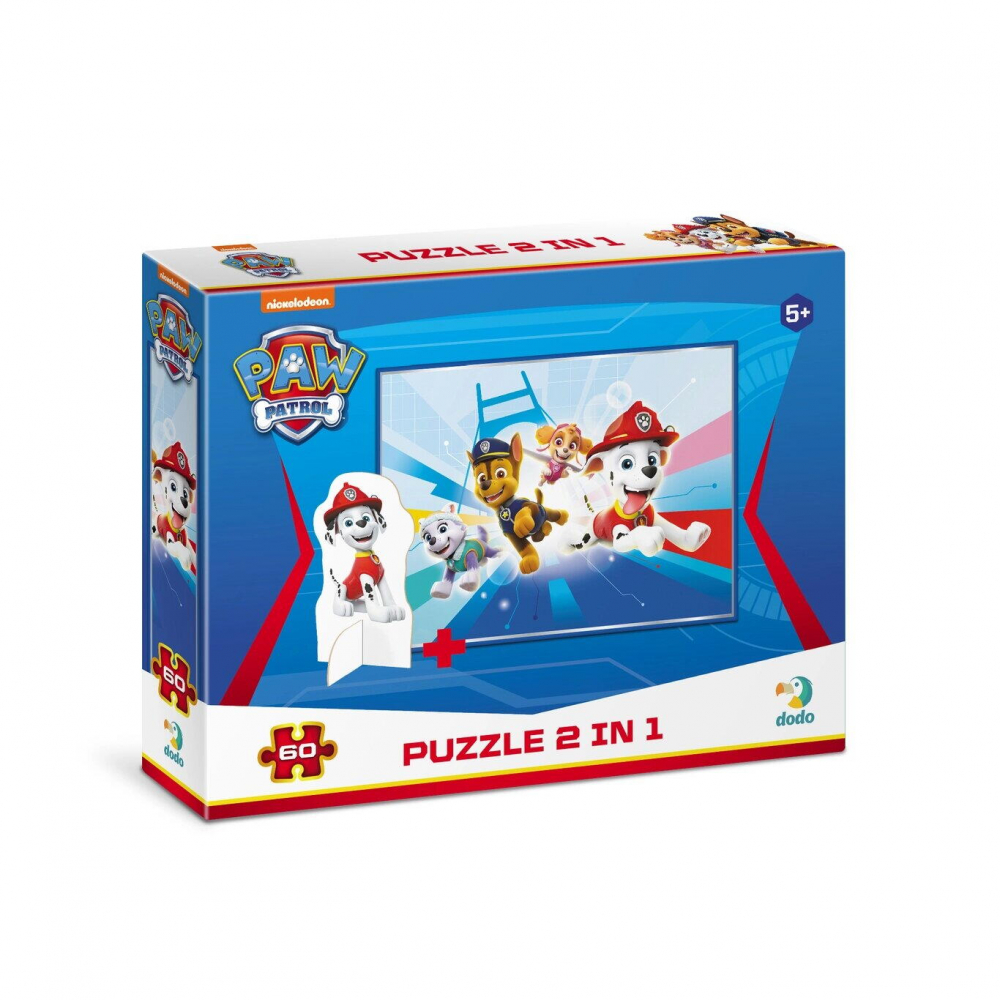 Puzzle 2 in 1 - Patrula Catelusilor in misiune (60 piese) [1]