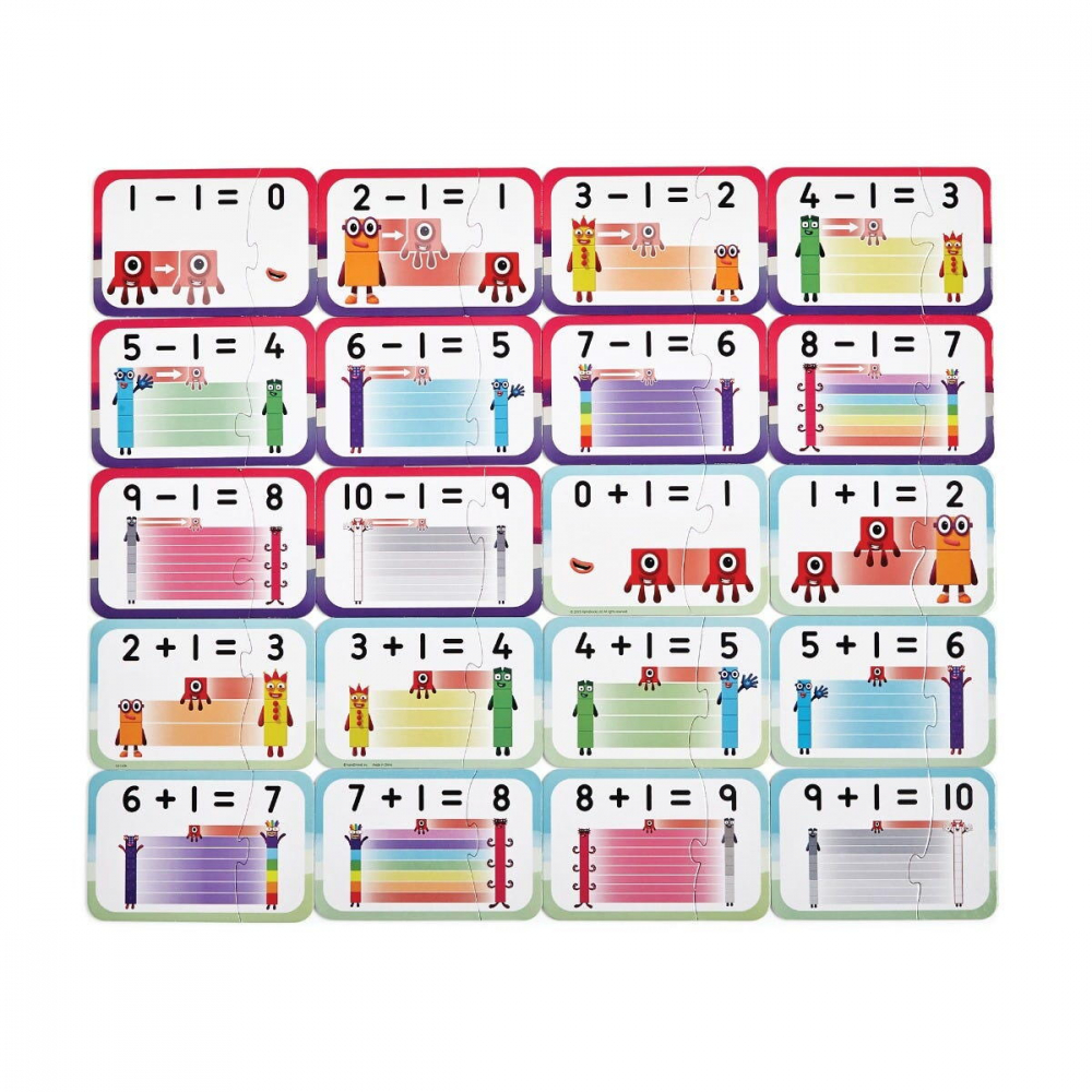 Puzzle - Adunari si scaderi 1-10 - Numberblocks [4]