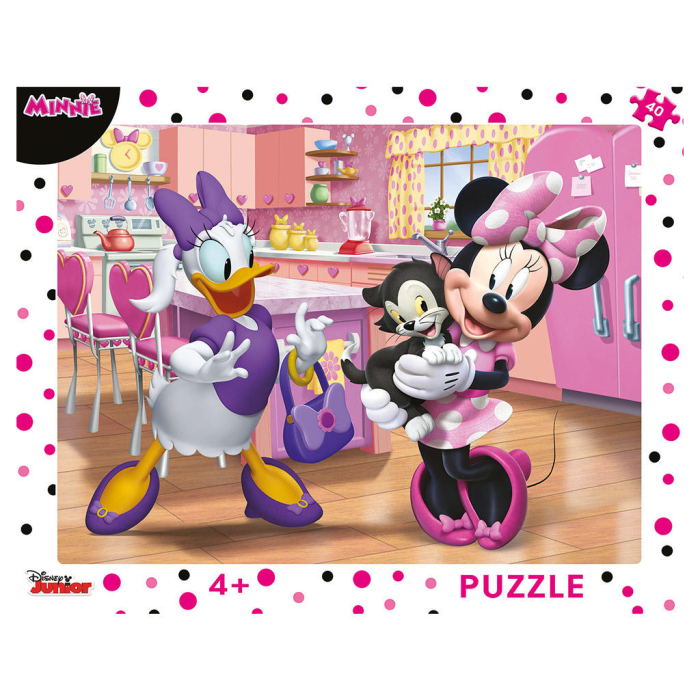 Puzzle cu rama - Minnie (40 piese) [1]