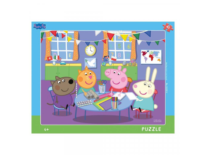 Puzzle cu rama - Purcelusa Peppa (40 piese) [1]