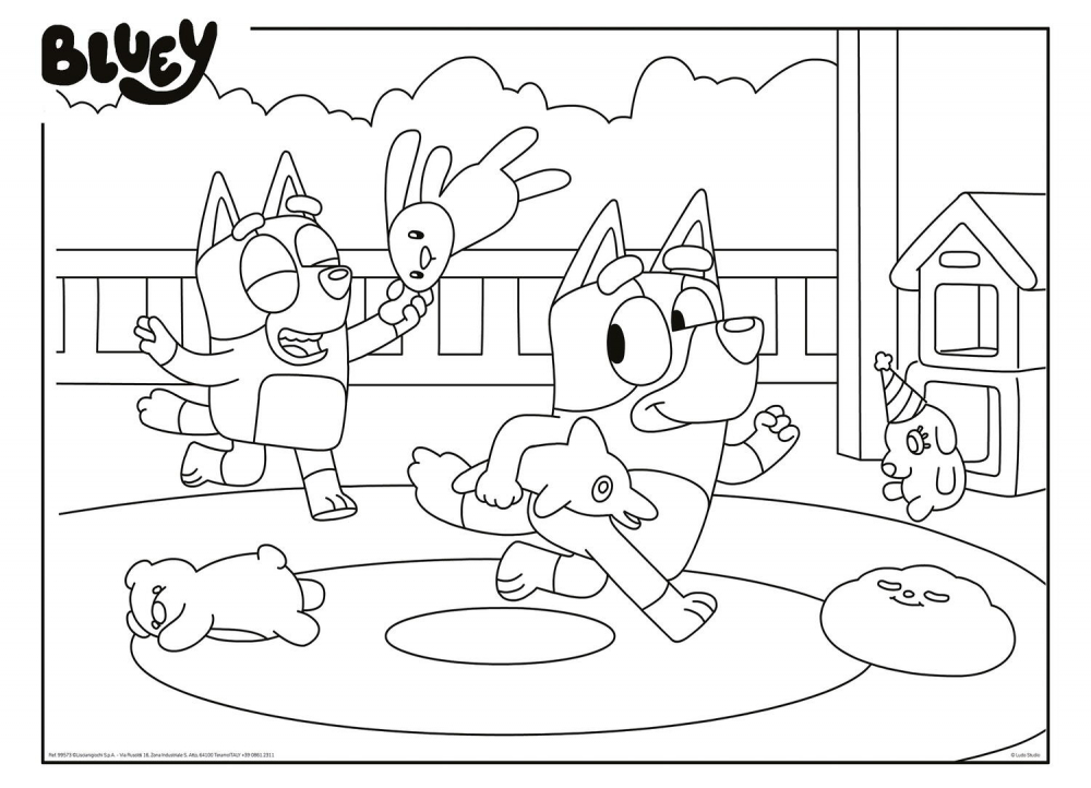 Puzzle de colorat maxi - Bluey (60 de piese) [3]