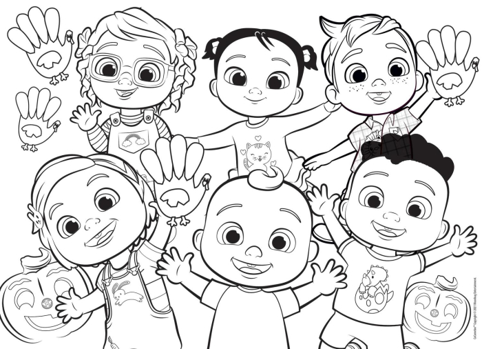 Puzzle de colorat maxi - Cocomelon si prietenii (60 piese) [2]