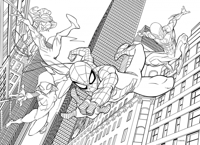 Puzzle de colorat - Spiderman (48 de piese) [3]