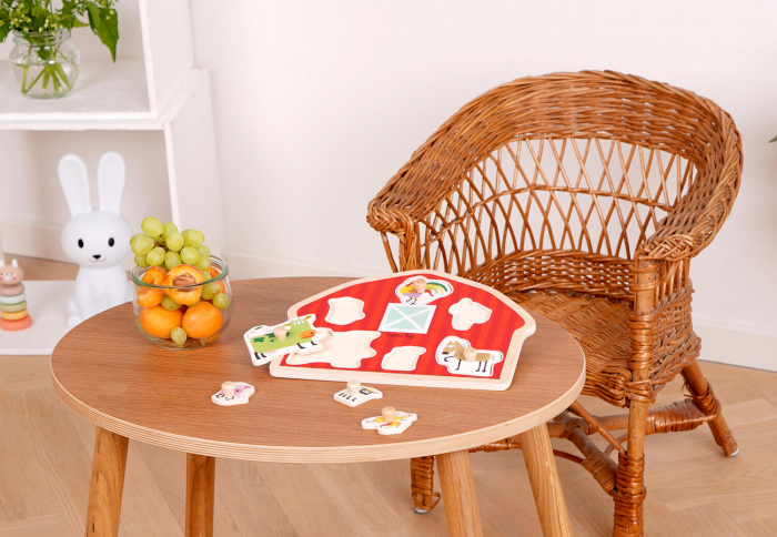 Puzzle din lemn - Casuta animalutelor [2]