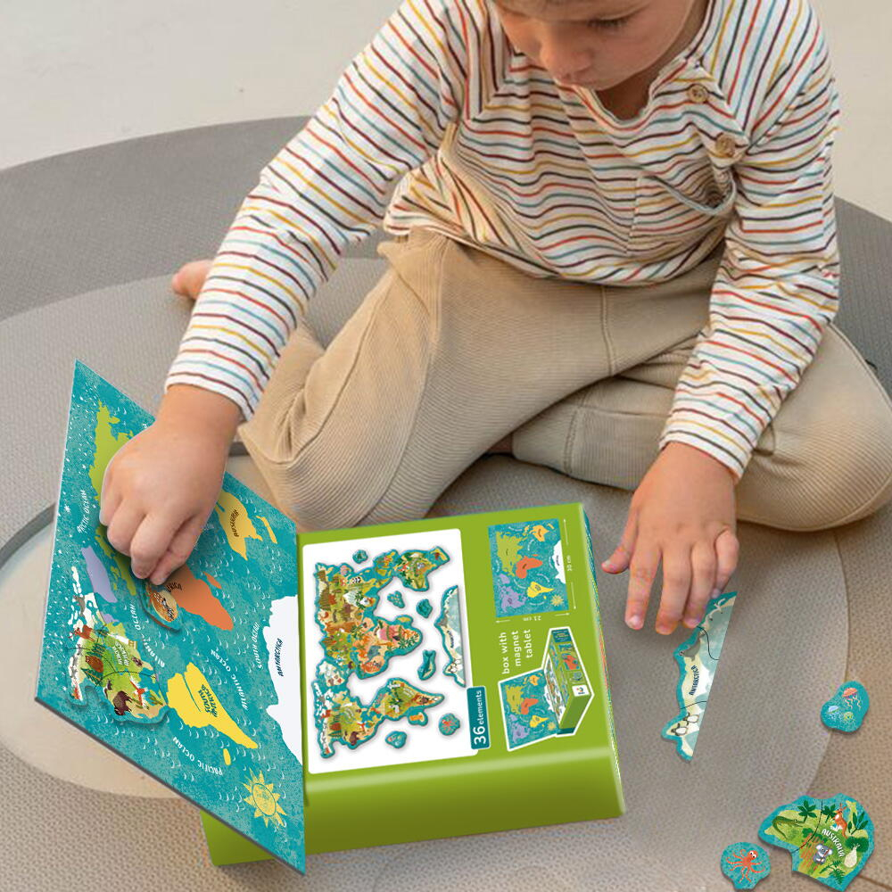 Puzzle magnetic - Lumea animalelor (36 piese) [7]