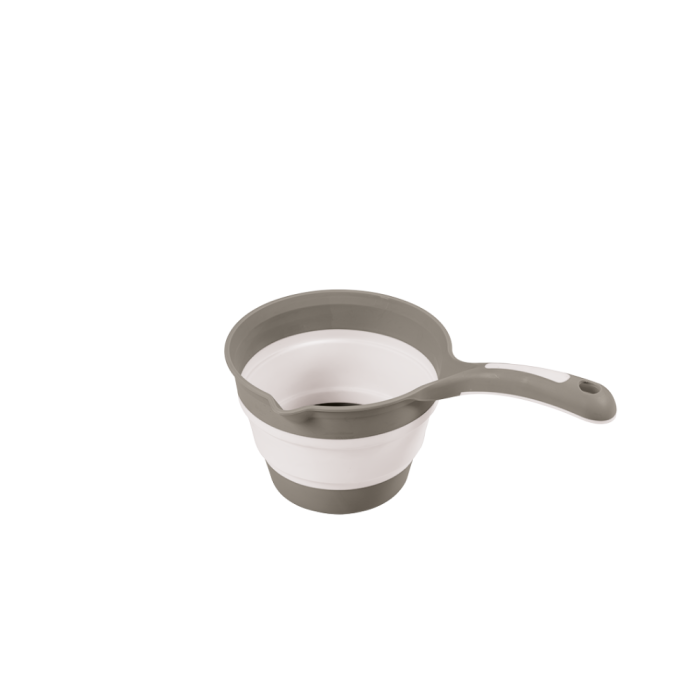 Recipient pliabil cu maner pentru baie - Gri [2]