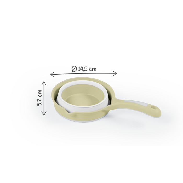 Recipient pliabil cu maner pentru baie - Verde Eco [1]