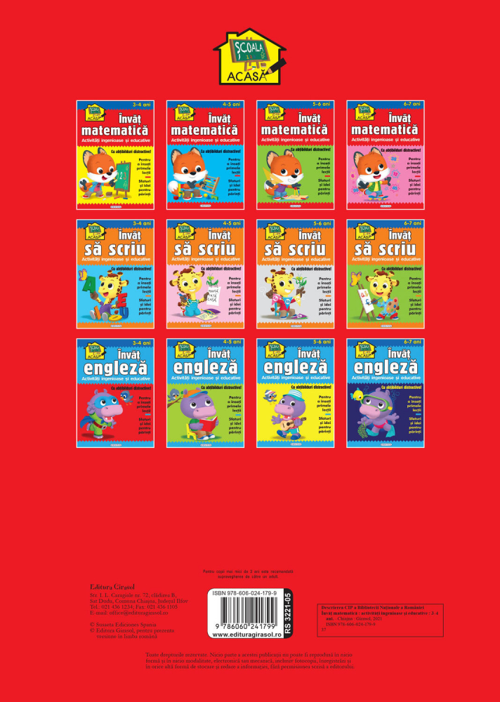 Scoala acasa - Invat matematica 3-4 ani [2]