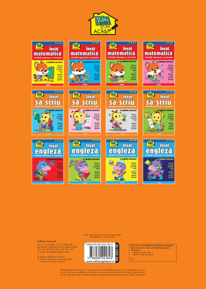 Scoala acasa - Invat sa scriu 4-5 ani [2]