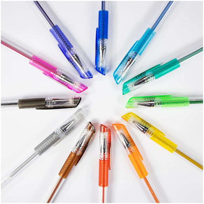 Set 12 pixuri cu gel si sclipici [2]