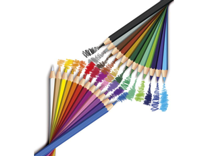 Set 24 creioane colorate in cutie metalica [5]