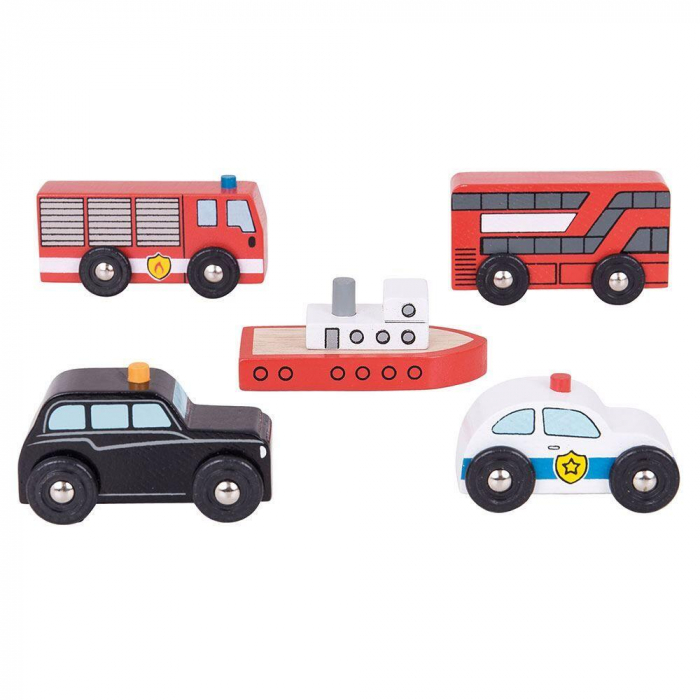 Set 5 vehicule din lemn [1]