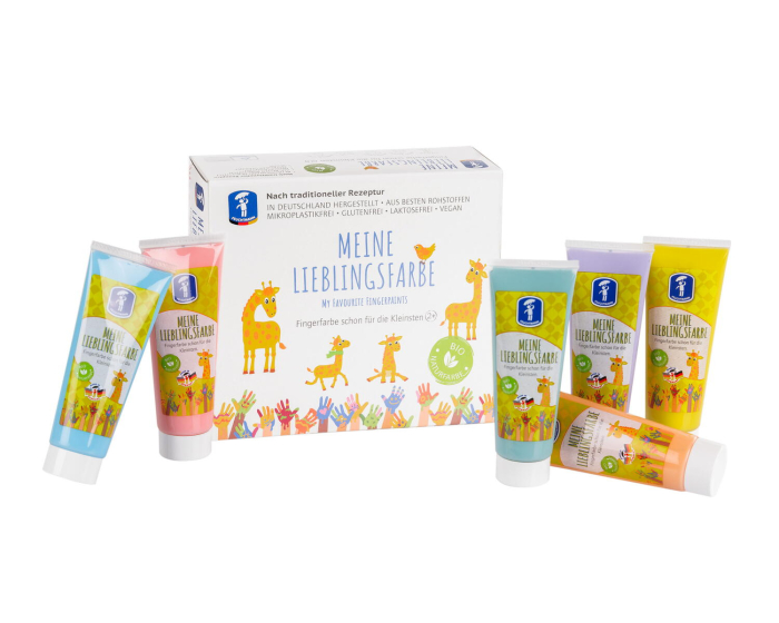 Set 6 tuburi vopsea pictura cu degetele - Pastel [2]