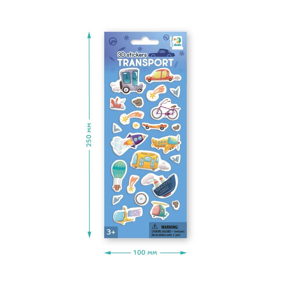 Set abtibilduri 3D - Mijloace de transport [2]