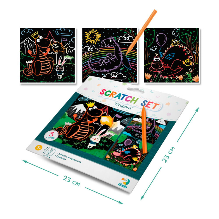 Set creativ de razuit - Dragoni [2]