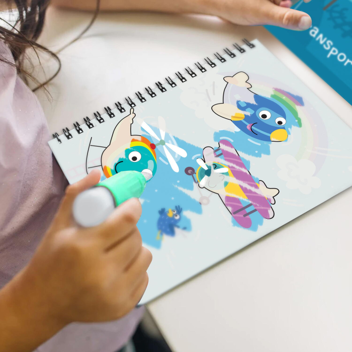 Set de colorat cu apa - Vehicule [6]