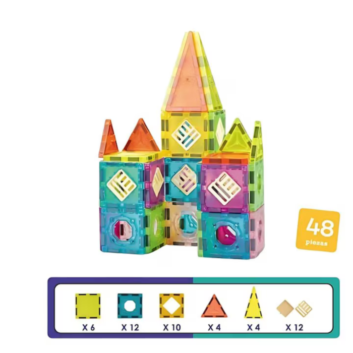 Set de constructie magnetic - 48 piese (5.5 cm) [2]