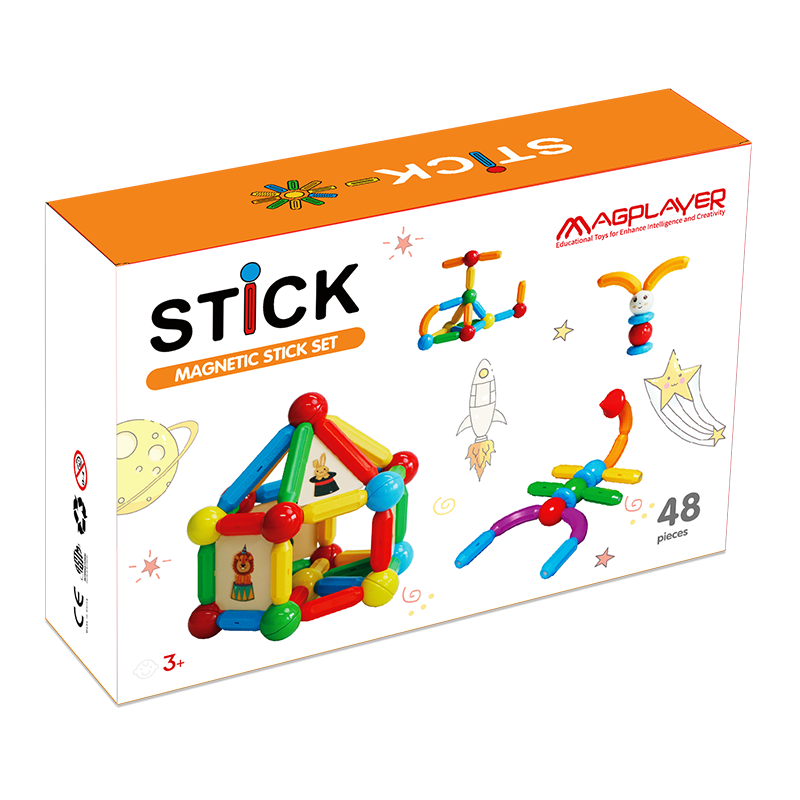 Set de constructie magnetic - STICK (48 piese) [2]