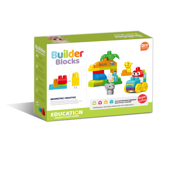 Set de constructie STEAM - Zoo distractiva (32 piese) [3]