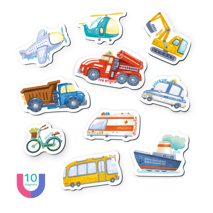 Set magnetic - Invat mijloacele de transport in lb. engleza [2]