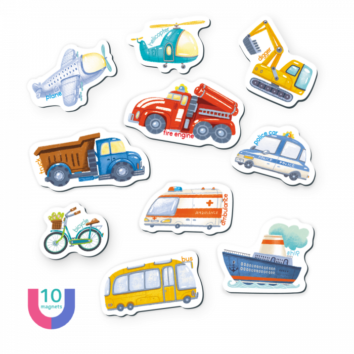 Set magnetic - Invat mijloacele de transport in lb. engleza [2]